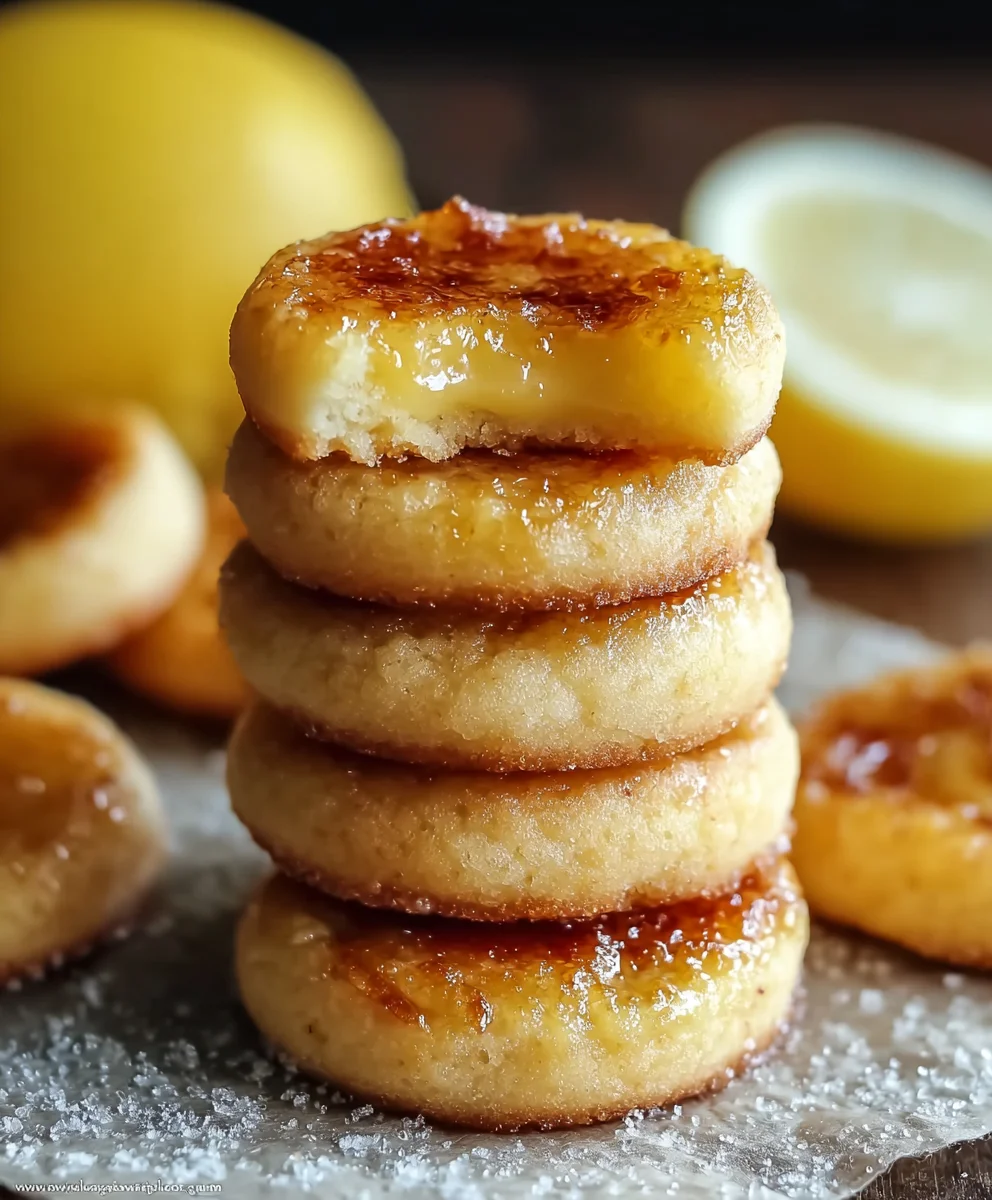 Lemon Creme Brulee Cookies- Zesty Sweet Delight