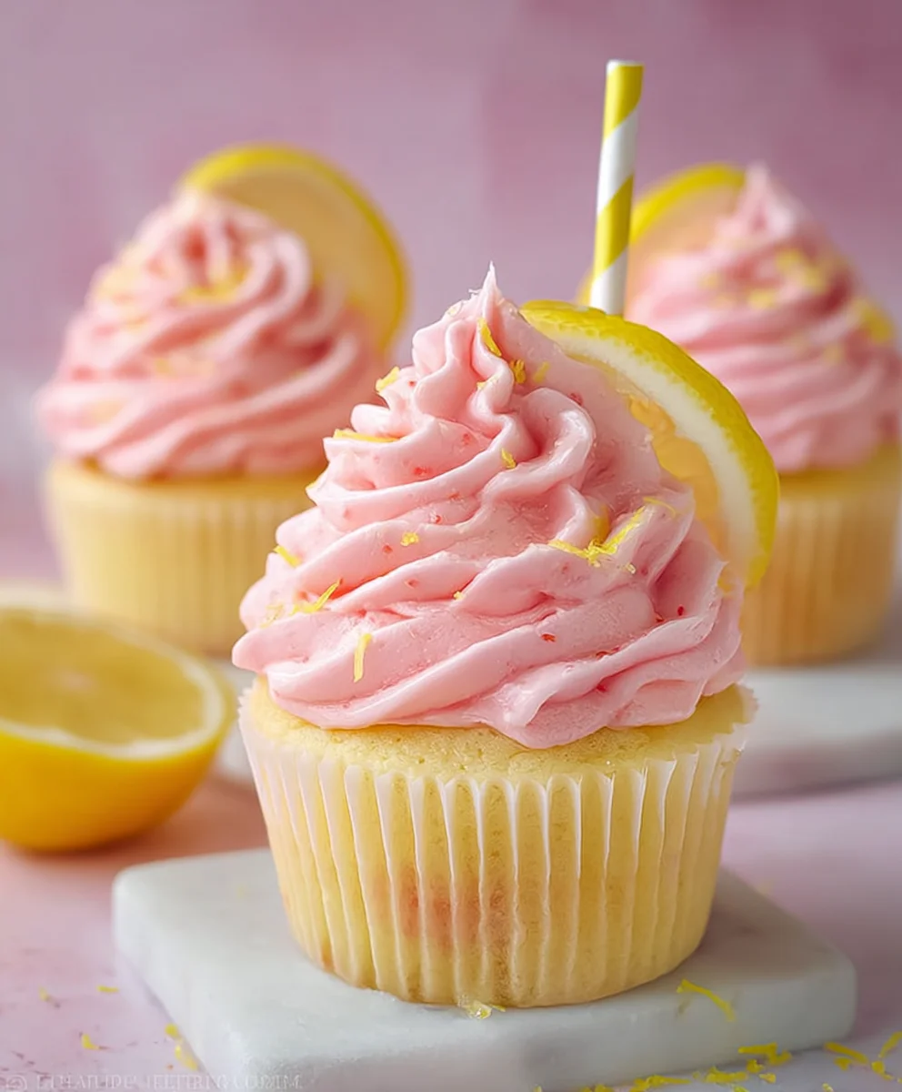 Pink Lemonade Cupcakes - Zesty & Sweet Delight