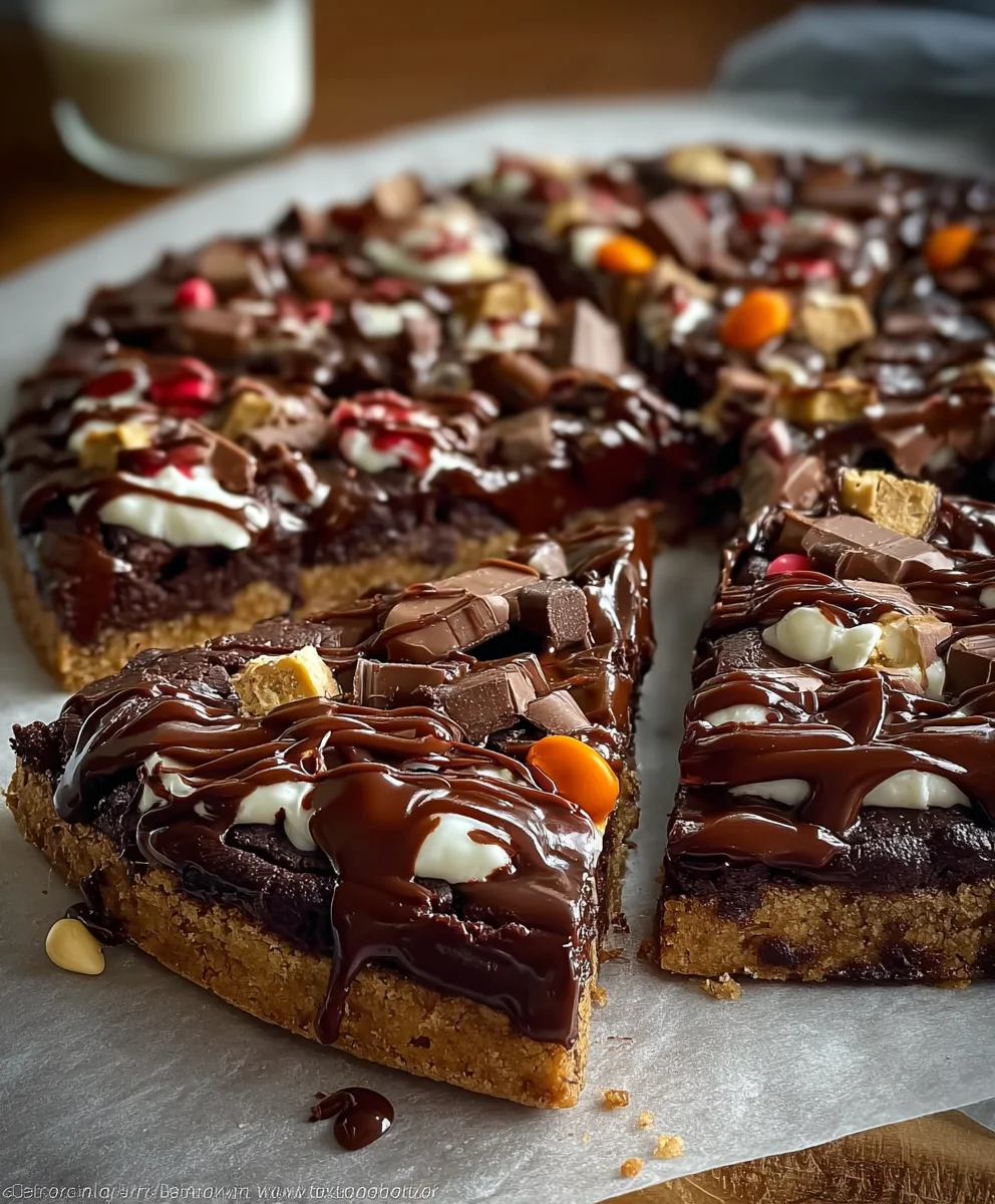 Decadent Brownie Pizza Dessert - Easy & Delicious Recipe