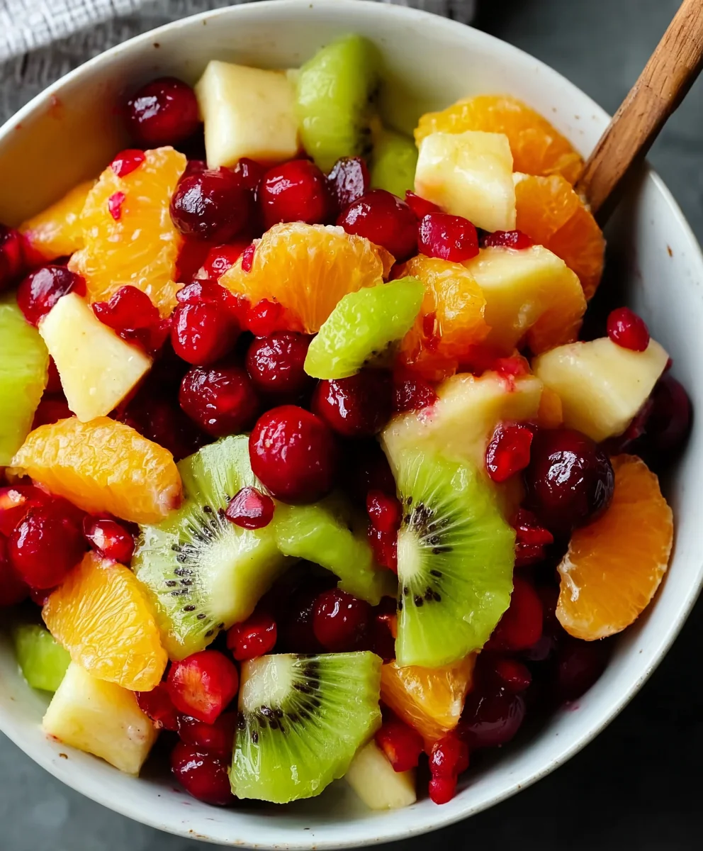 Festive Christmas Fruit Salad - Easy Holiday Recipe
