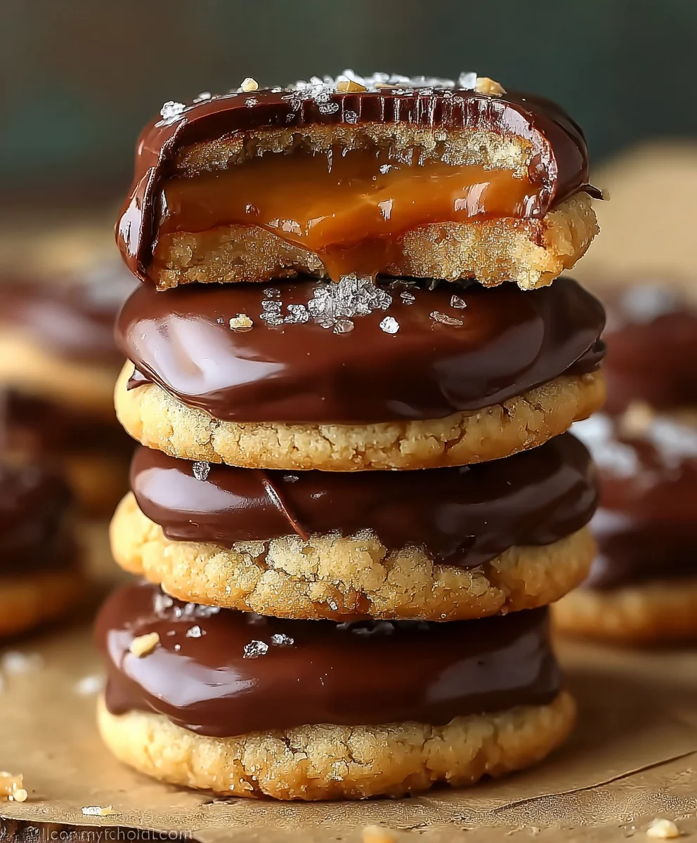 Easy Twix Cookies-Decadent Chocolate Caramel Treat