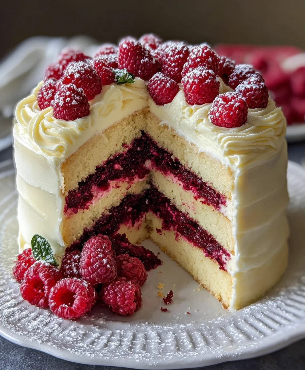 Decadent Chocolate Raspberry Cake-Easy Recipe