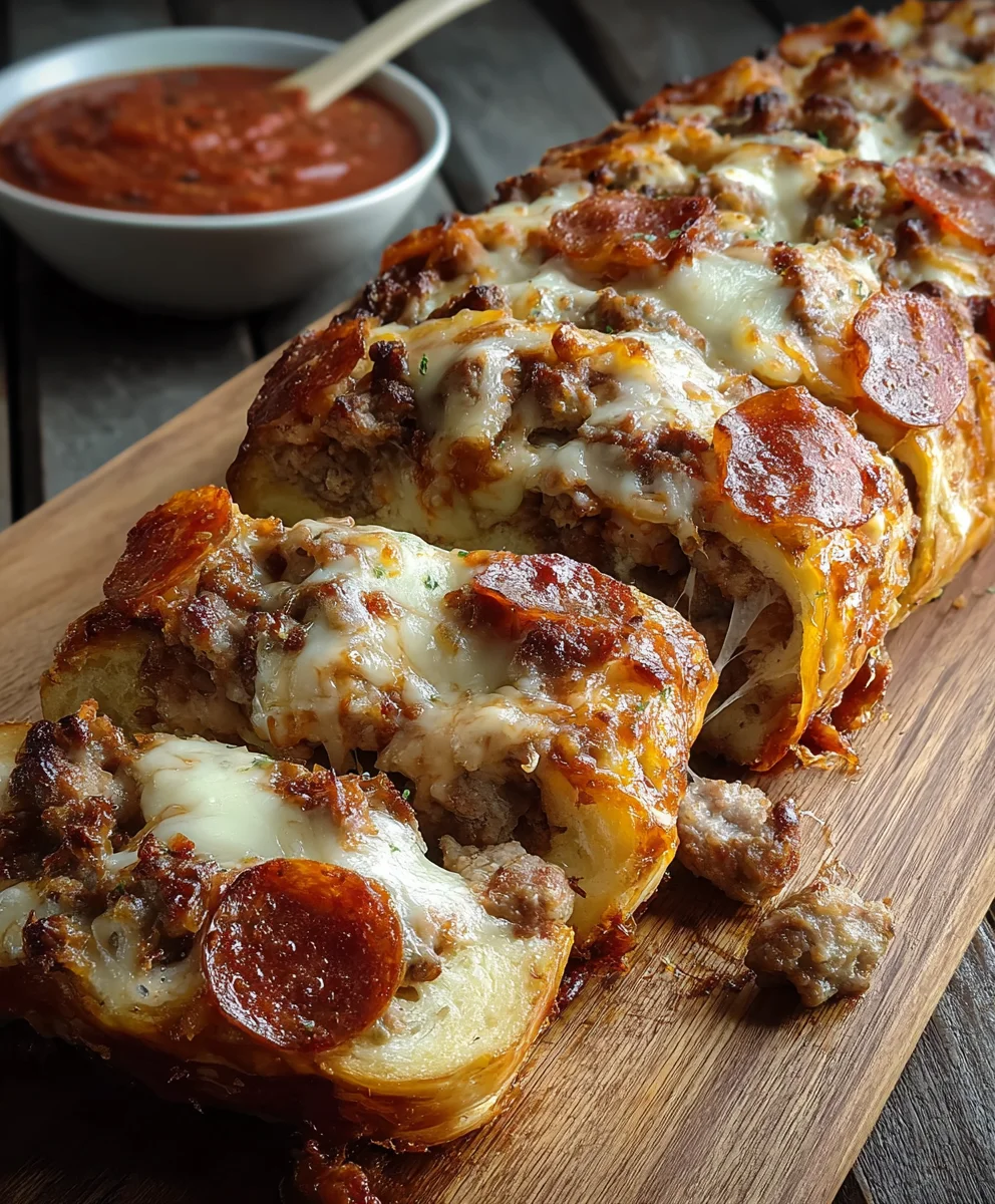 Meat Lovers Pizza Bread- Easy Delicious Recipe