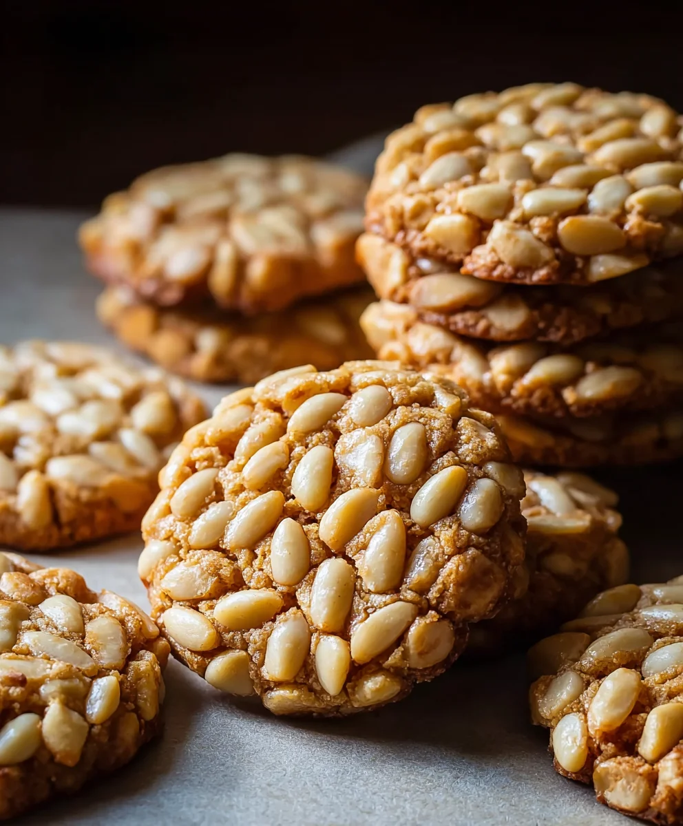 Authentic Pignoli Cookies Recipe-Sweet Italian Pine Nut Biscotti