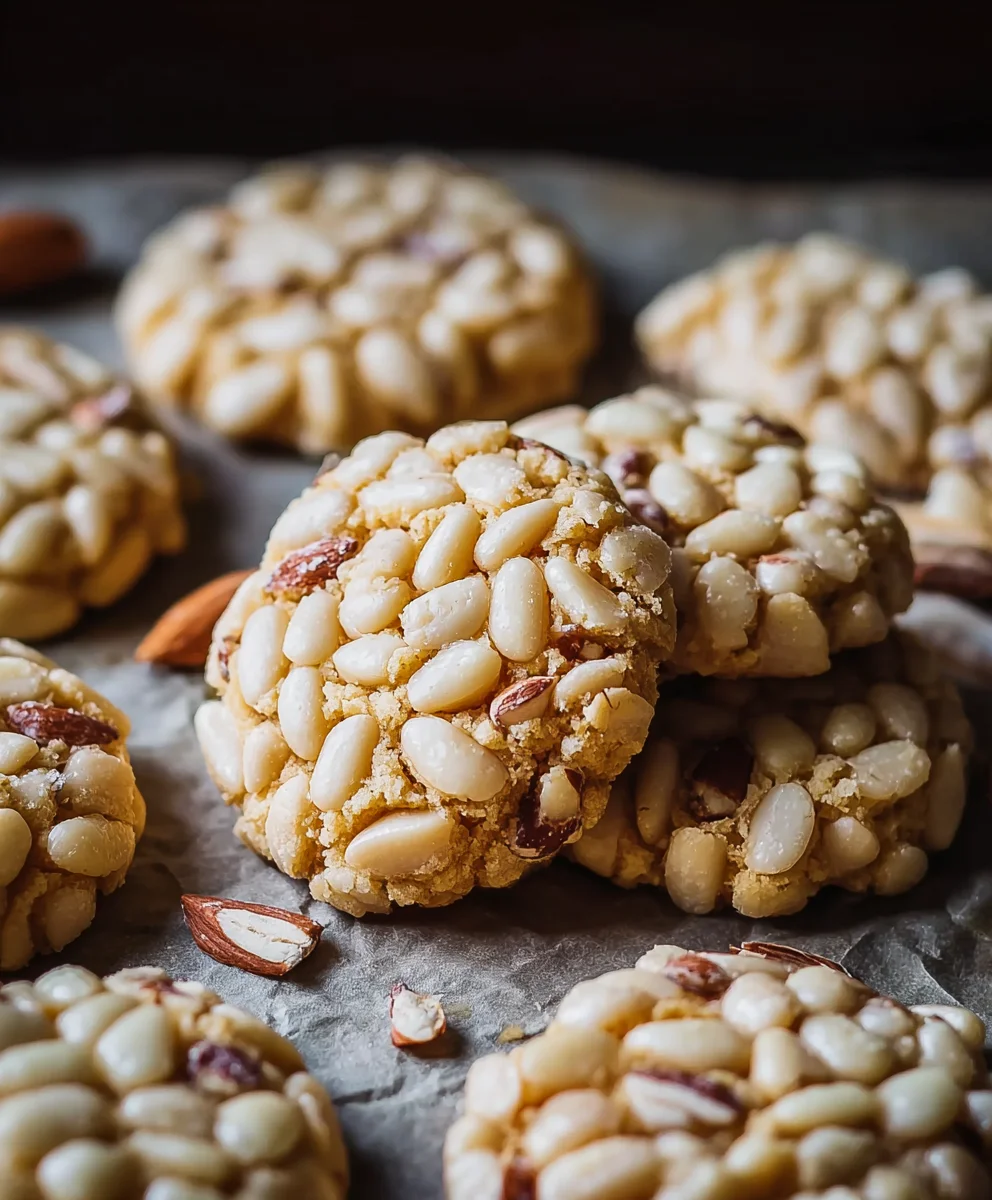 Authentic Pignoli Cookies Recipe-Sweet Italian Pine Nut Biscotti