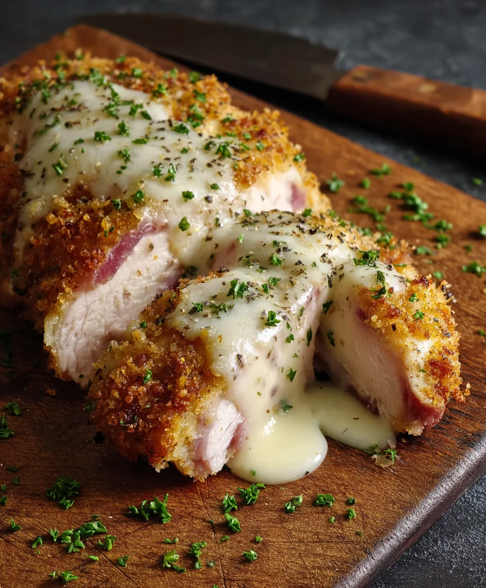 Classic Chicken Cordon Bleu with Creamy Sauce Recipe