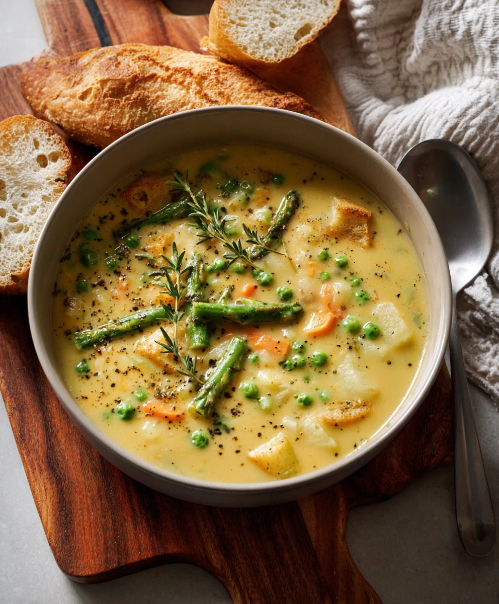 One-Pot Creamy Vegetable Soup - Easy Healthy Meal