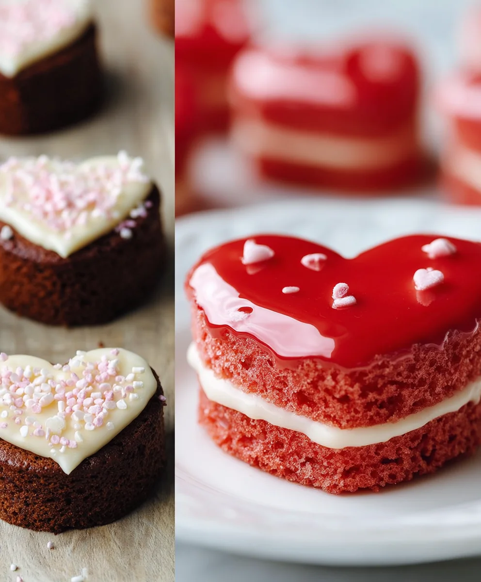 Cute Mini Cakes For Vnon-alcoholic alentine's Day