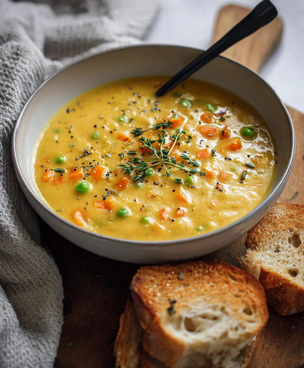 One-Pot Creamy Vegetable Soup - Easy Healthy Meal