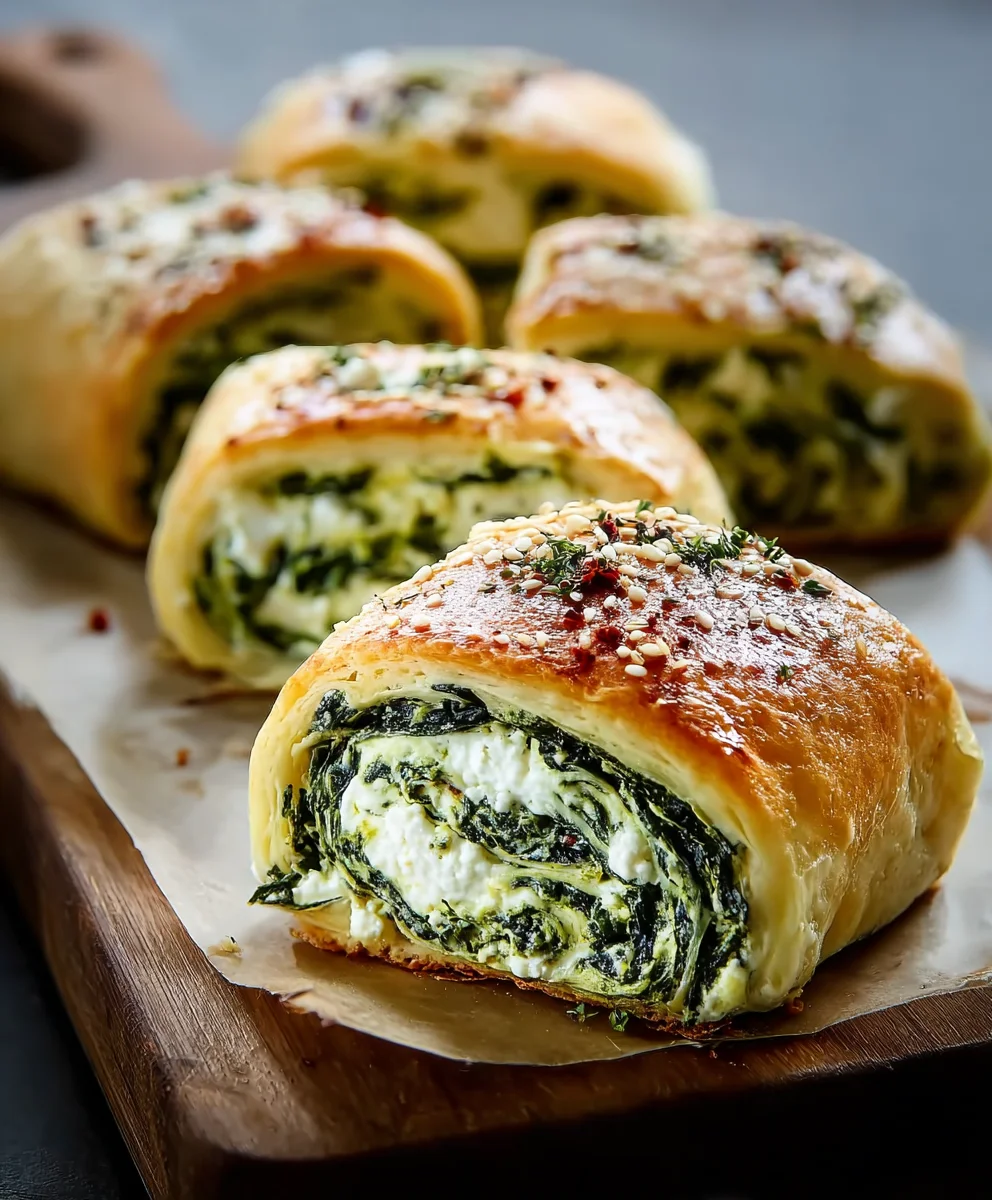 Spinach Ricotta Rolls- Easy Appetizer Delight