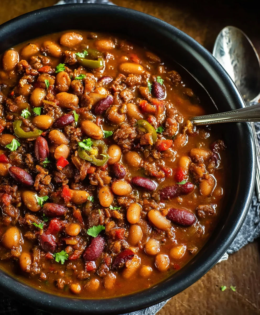 Hearty Cowboy Beans-The Ultimate Beefy Comfort Dish