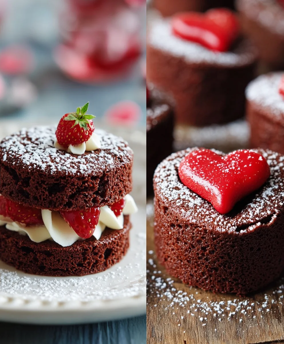 Cute Mini Cakes For Vnon-alcoholic alentine's Day