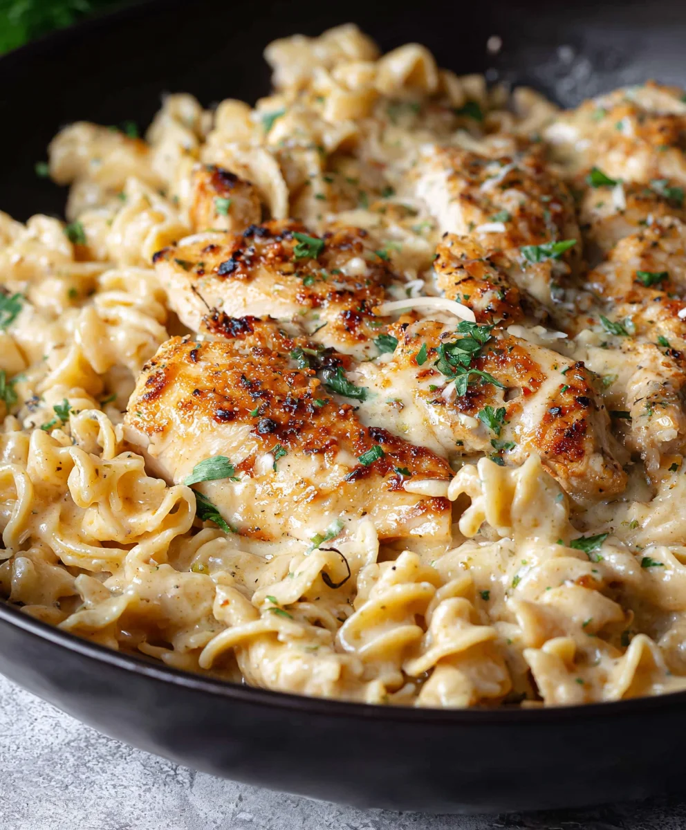 Easy Chicken Garlic Parmesan Pasta Recipe