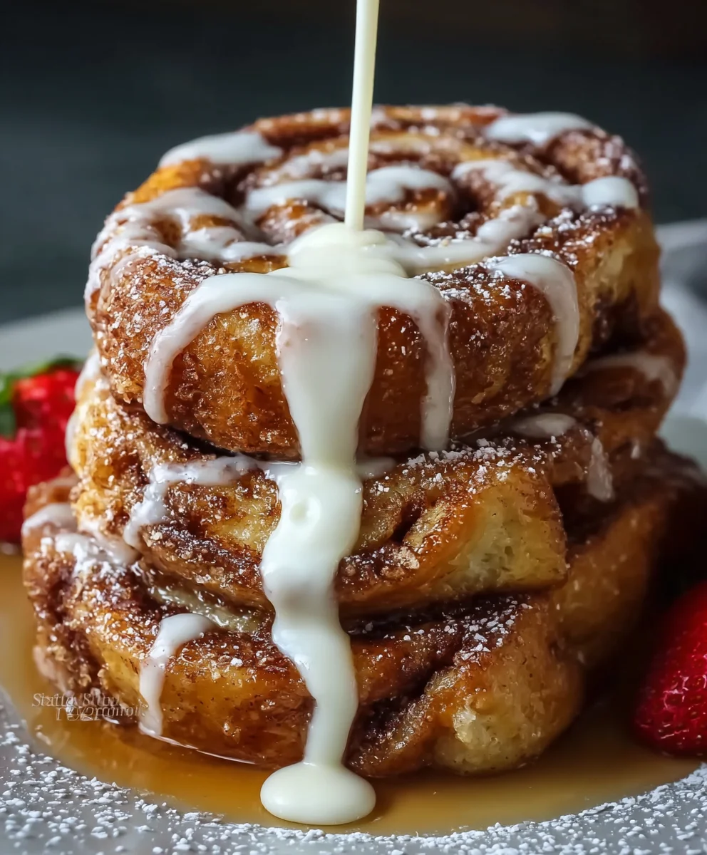 Cinnamon Roll French Toast- Easy Breakfast Treat