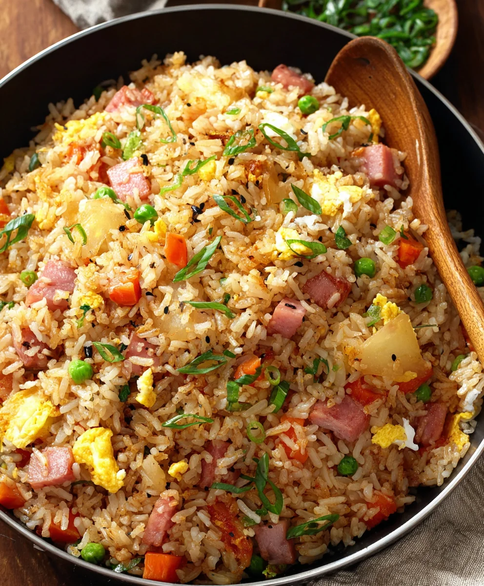 Hawaiian Fried Rice - Easy Beef & Pineapple Dish