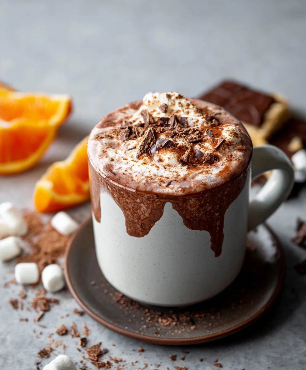 Spicy Orange Hot Chocolate - Cozy Drink Recipe