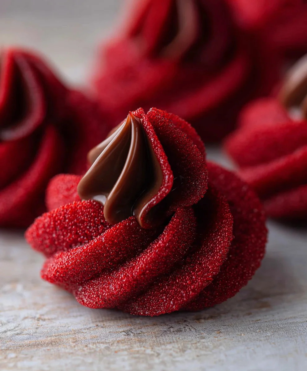 Hershey's Red Velvet Blossoms-Easy Cookie Recipe
