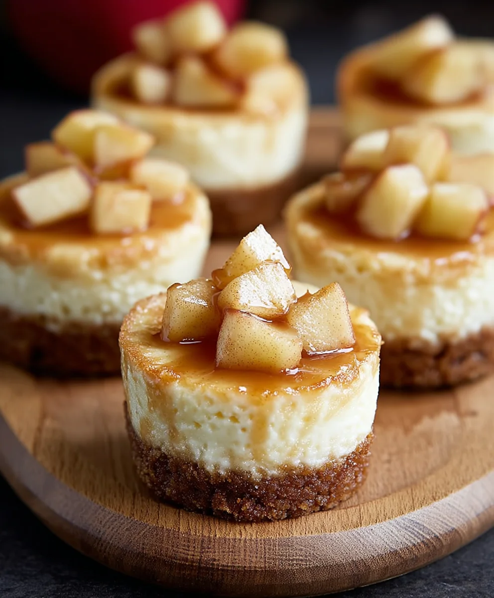 Easy Apple Mini Cheesecakes - Delicious Dessert Bites