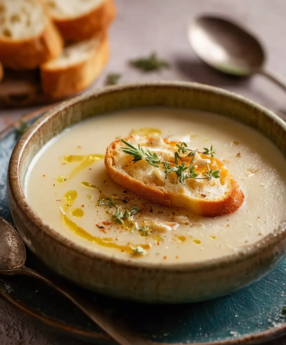 Country French Garlic Soup - Rich Beef Broth Delight