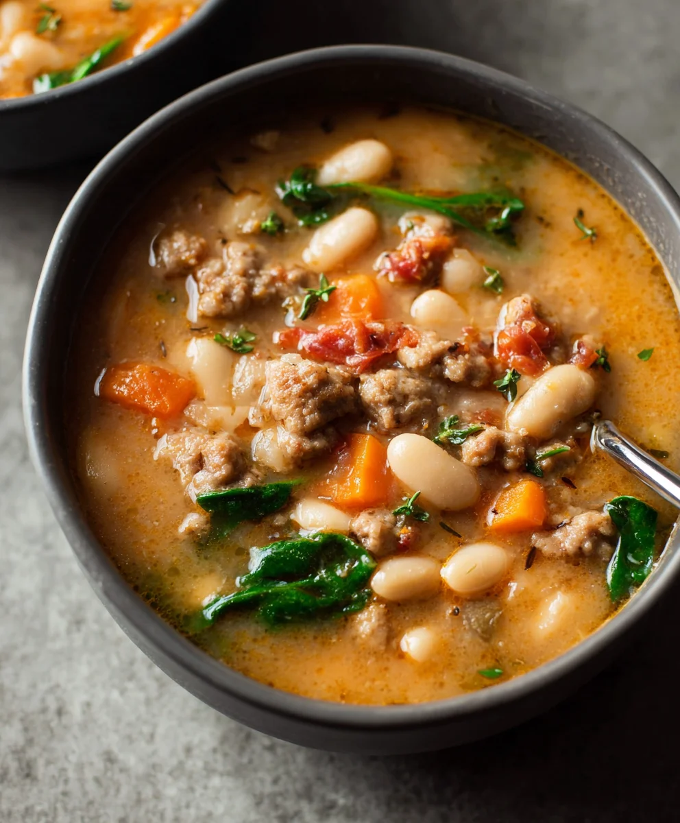 Hearty Beef Italian Sausage Soup- Easy & Flavorful