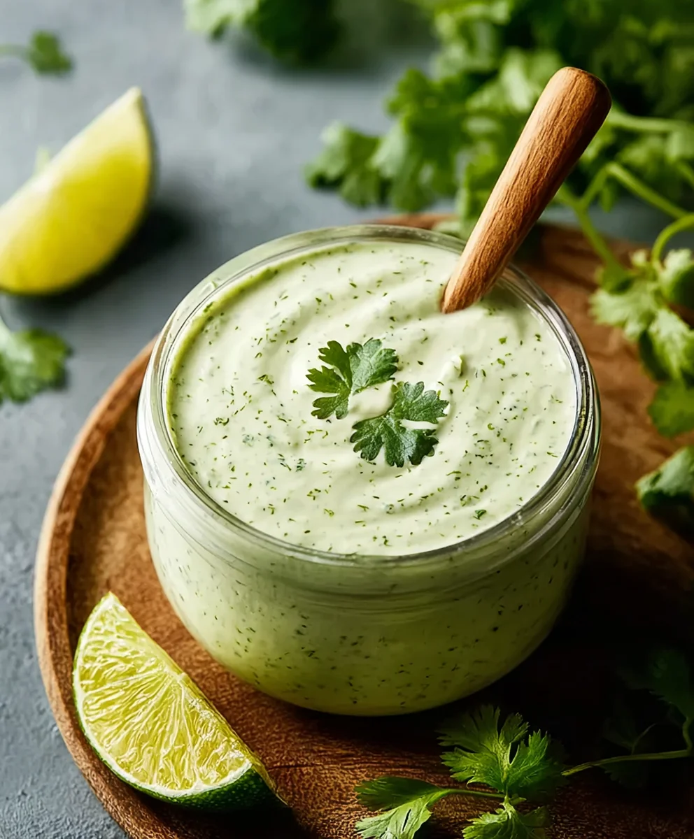 Cilantro Lime Crema Recipe- Creamy Tangy Dip