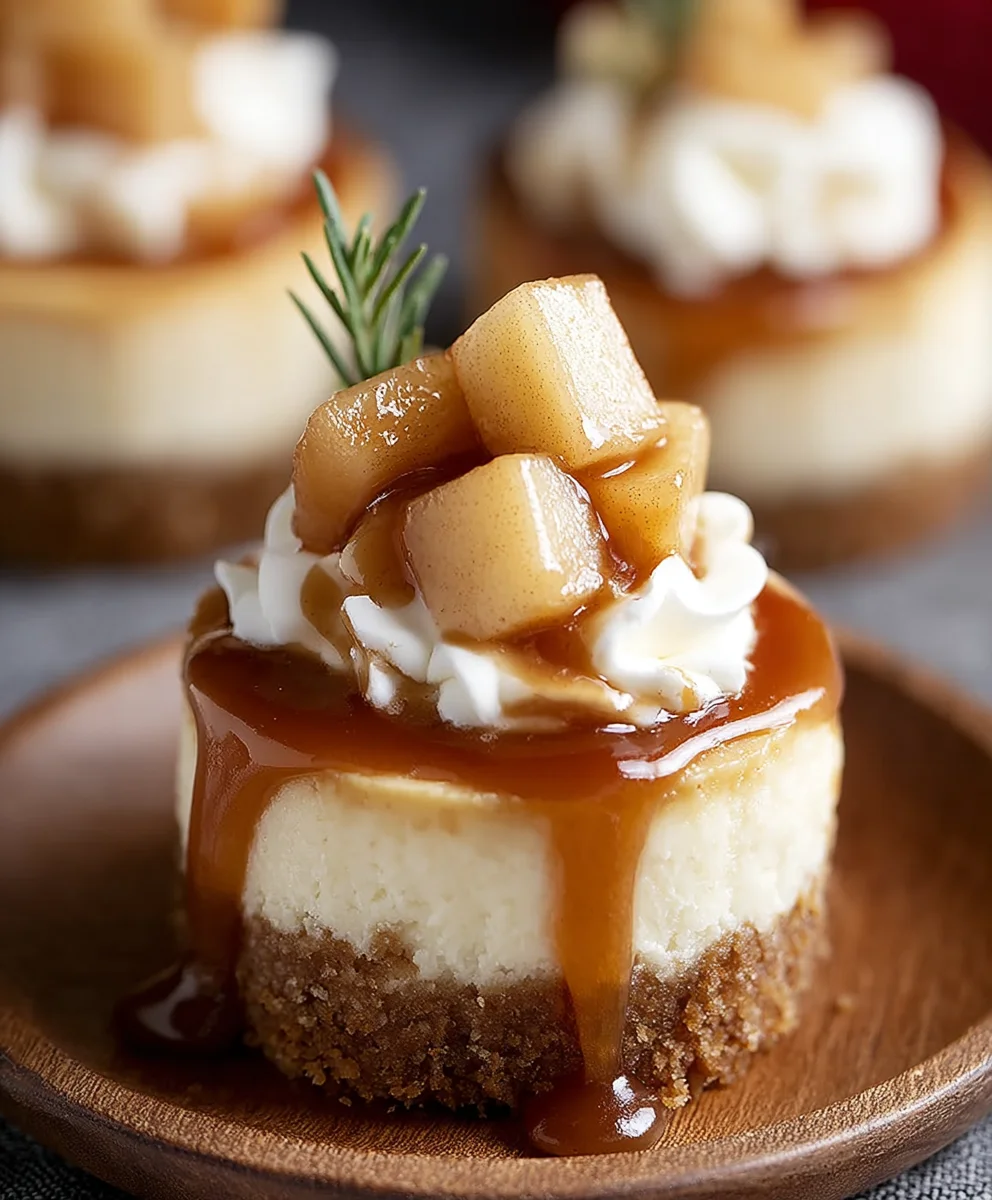 Easy Apple Mini Cheesecakes - Delicious Dessert Bites