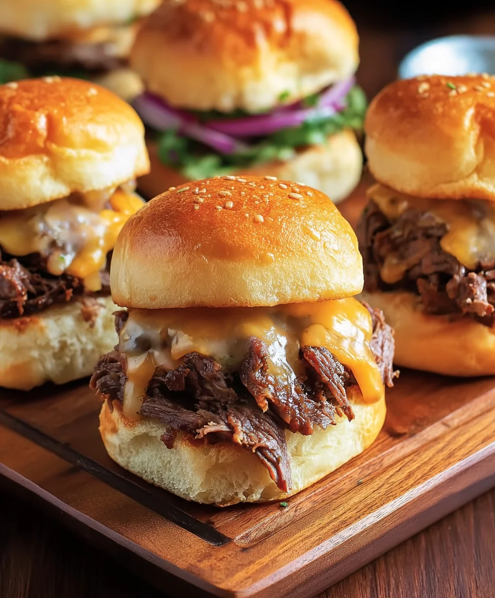 Roast Beef Cheddar Sliders - Easy & Delicious Recipe