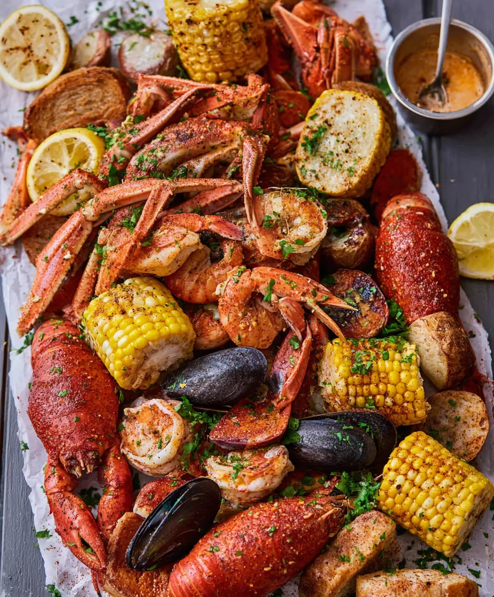 Spicy Cajun Seafood Boil-Garlic Butter Homemade Recipe