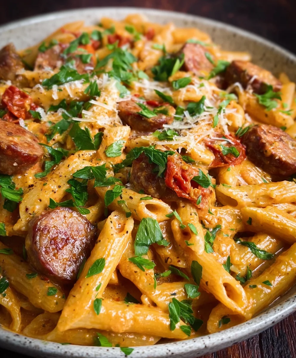 Creamy Cajun Sausage Pasta Quick Delicious One Pot Meal