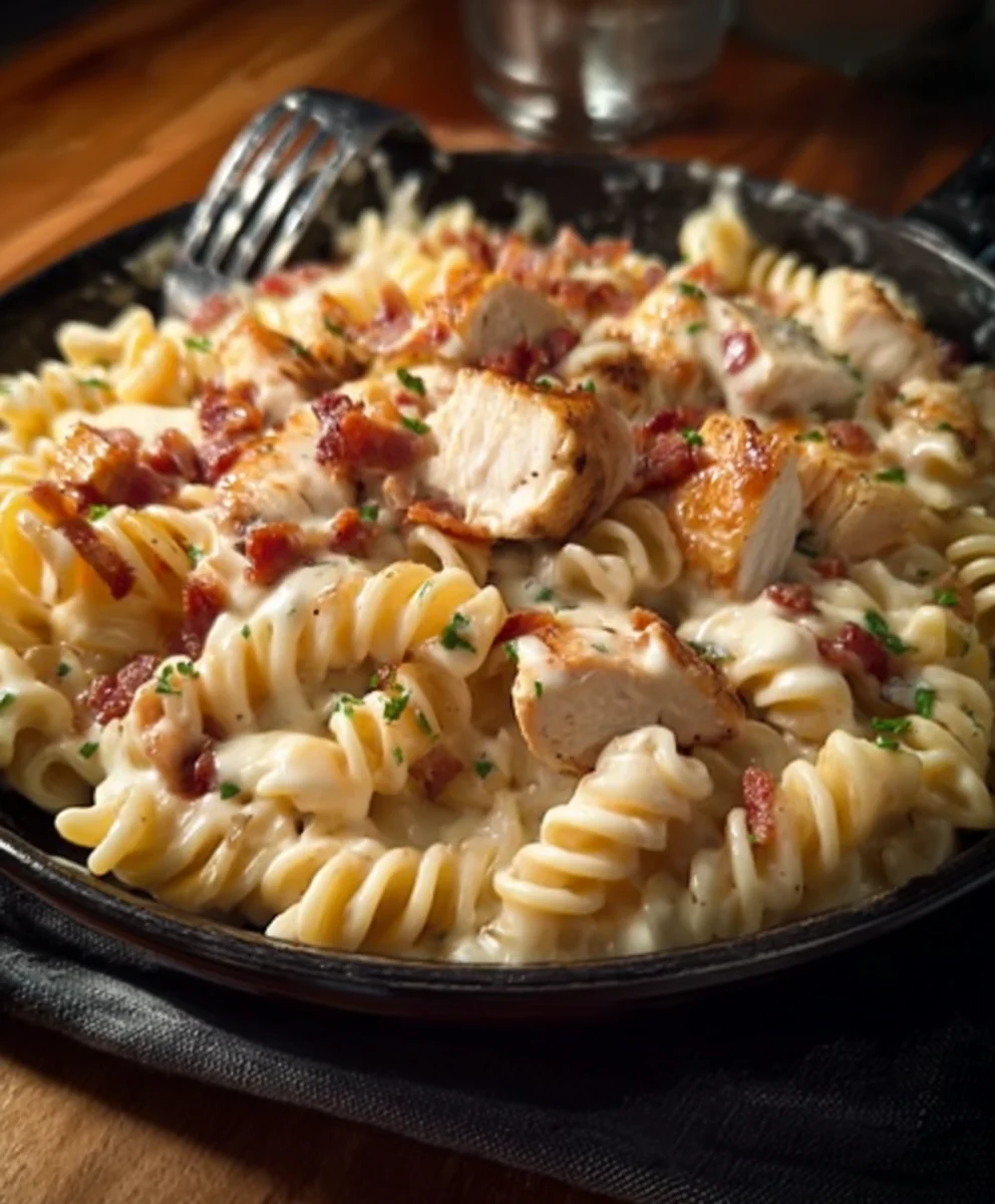 Ultimate Chicken Beef Beef Bacon Ranch Pasta Recipe