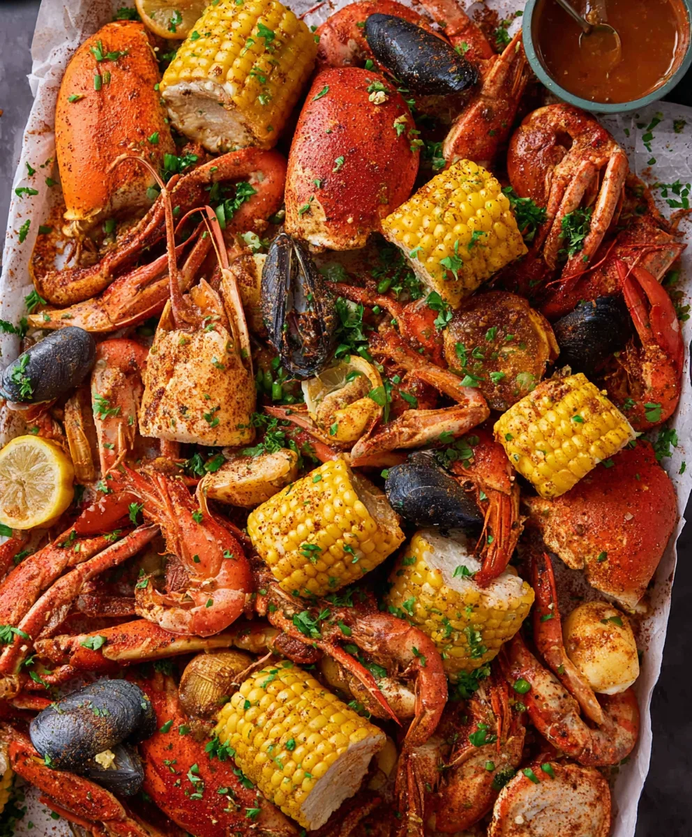 Spicy Cajun Seafood Boil-Garlic Butter Homemade Recipe