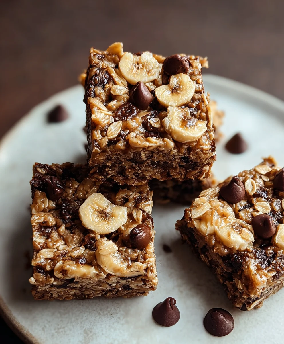 Easy Banana Oat Breakfast Bars - Quick Healthy Treat