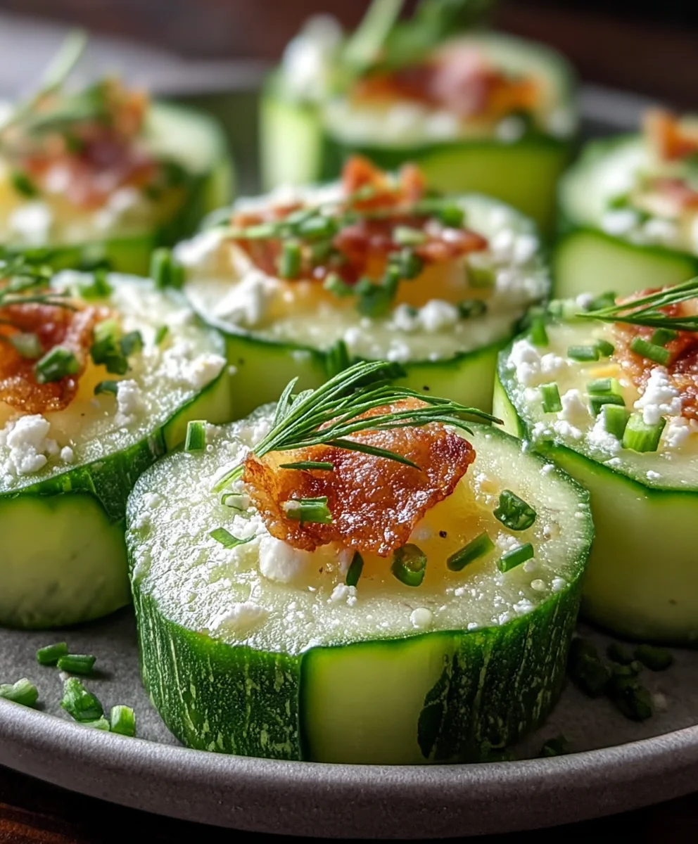 Low-Carb Cucumber Bites- Fresh & Flavorful Appetizers