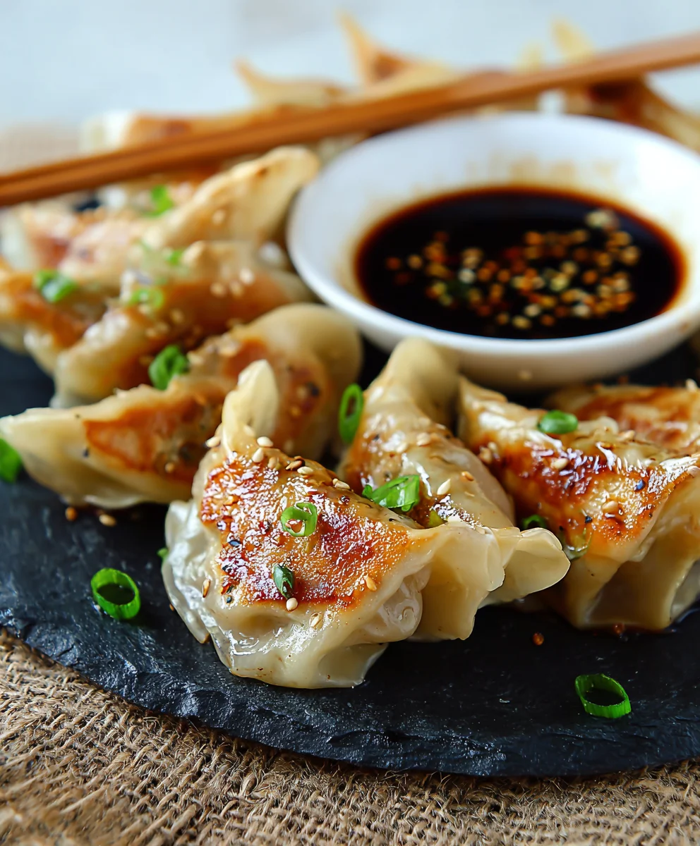 Pan Fried Beef Potstickers - Easy Dumpling Recipe