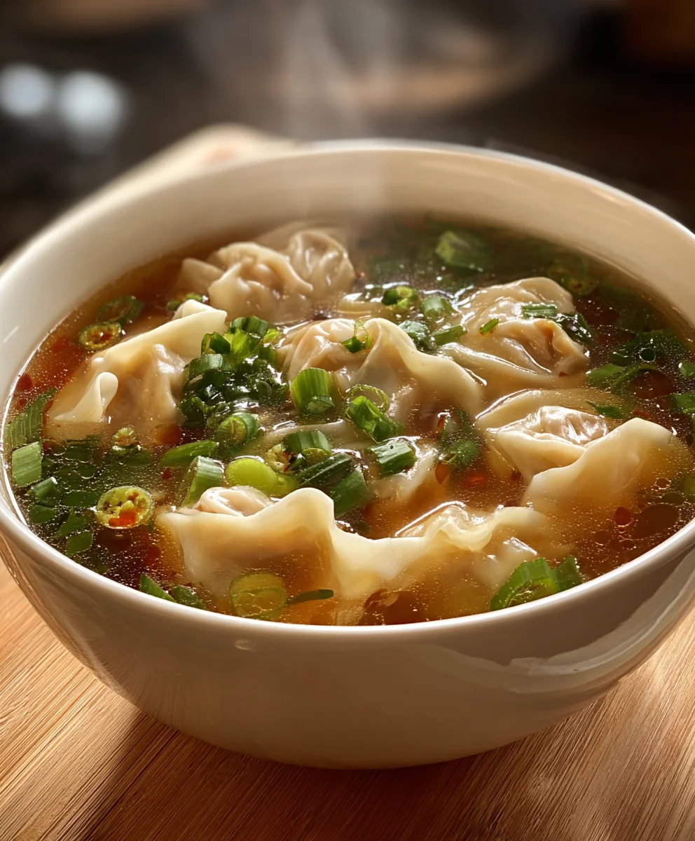 Easy Beef Wonton Soup - Quick Comfort Food