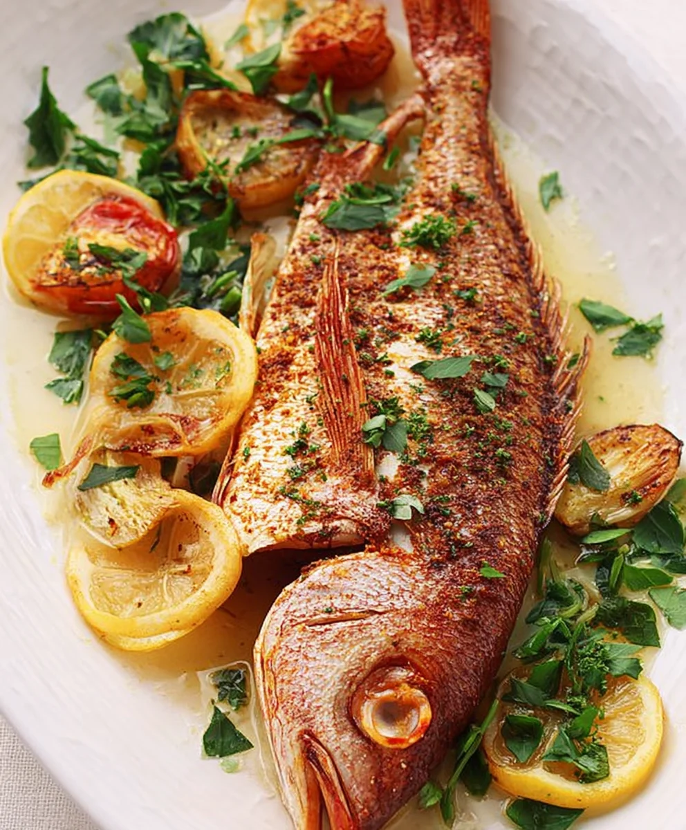 Oven Baked Whole Snapper - Simple & Delicious Recipe