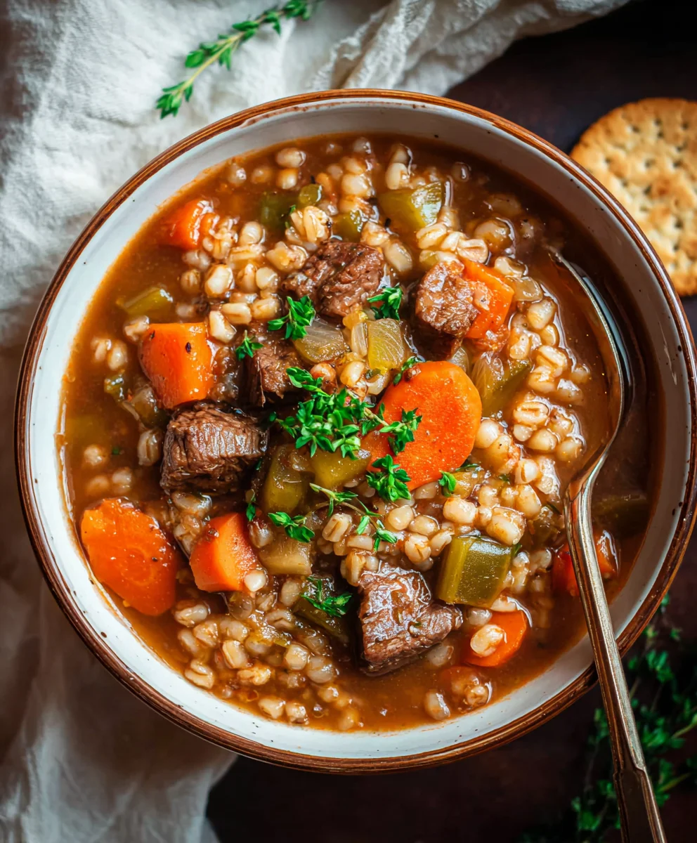 Hearty Beef Barley Soup Recipe- Flavorful & Easy