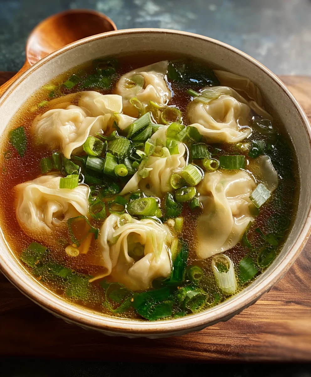 Easy Beef Wonton Soup - Quick Comfort Food