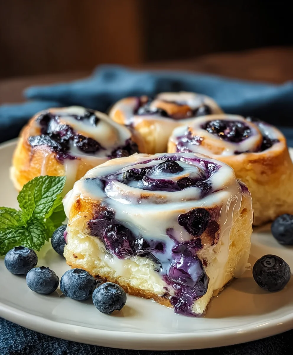 Blueberry Cheesecake Rolls-Decadent Dessert Recipe