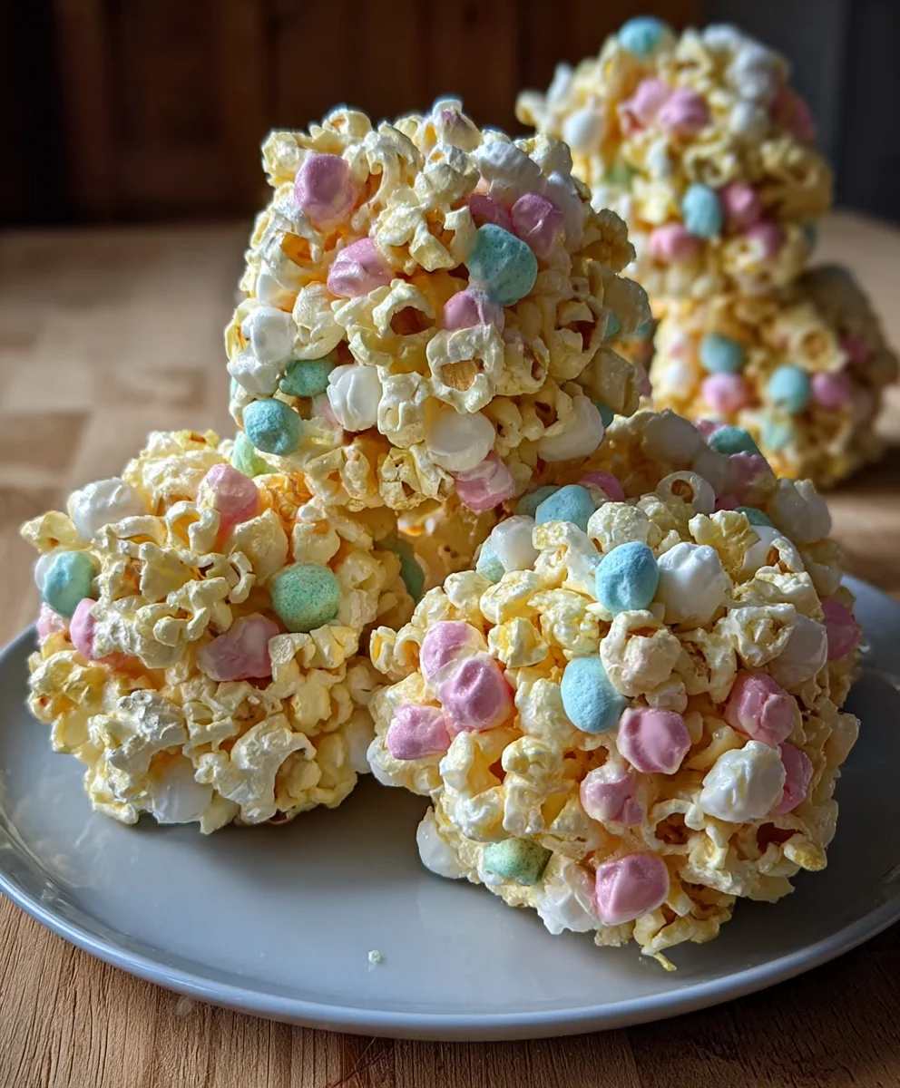 Easy Easter Popcorn Balls - Sweet & Simple Treat