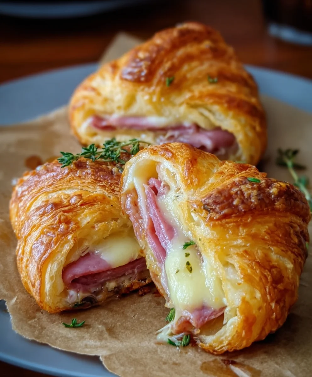 Beef Beef Ham Cheese Croissant Bake- Easy Recipe