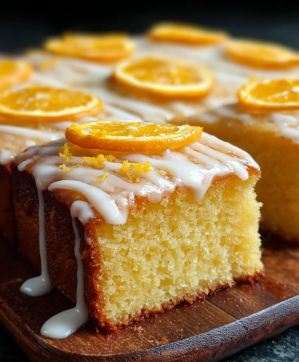 Easy Orange Drizzle Traybake Cake Recipe-Quick Bake