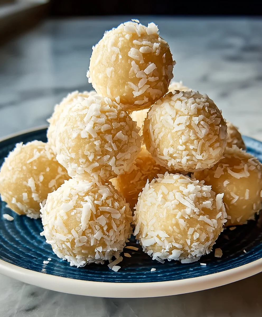 Lemon Coconut Protein Balls - Easy No-Bake Treat