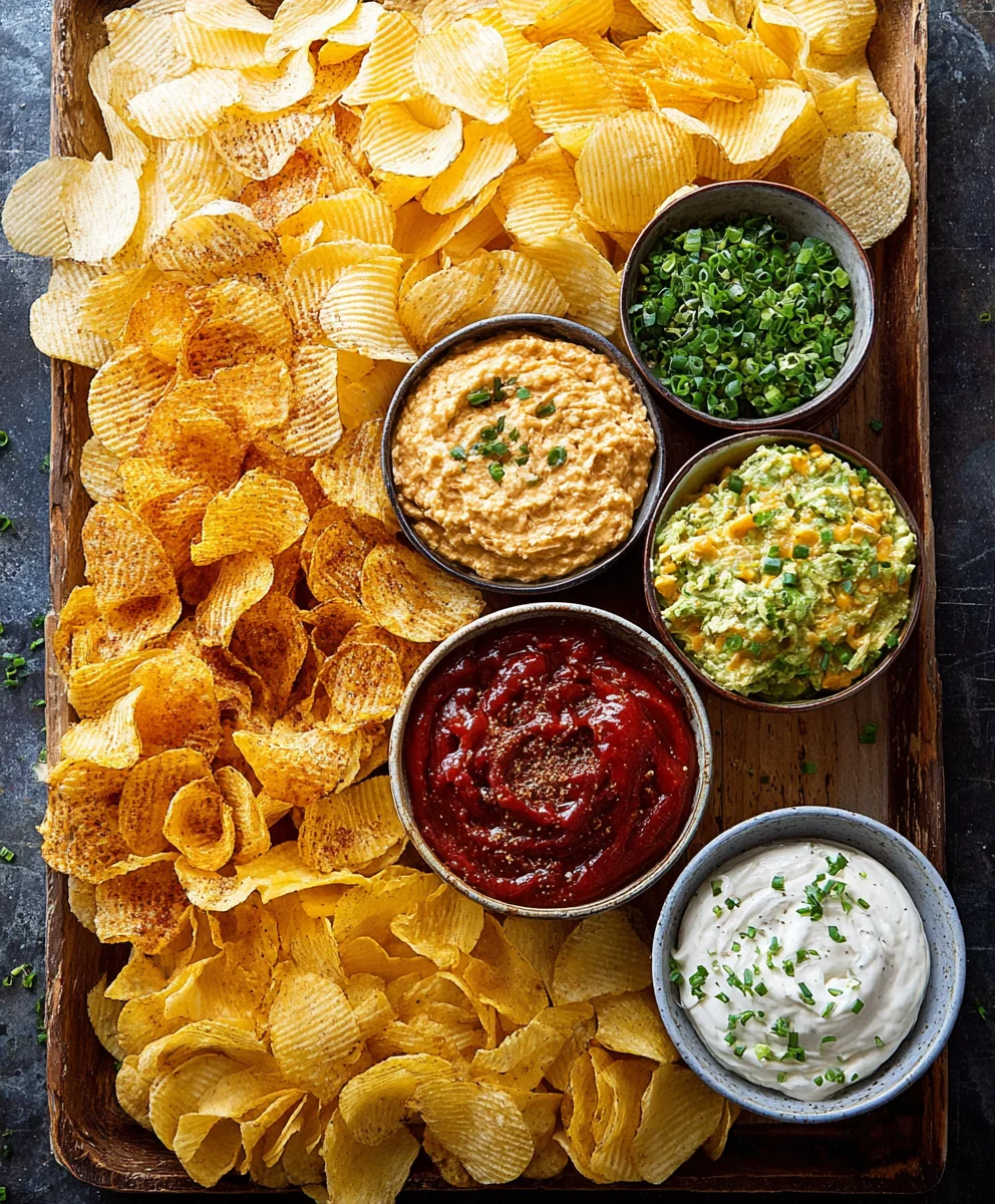 Easy Chips and Dip Platter Recipe- Crowd-Pleasing Appetizer