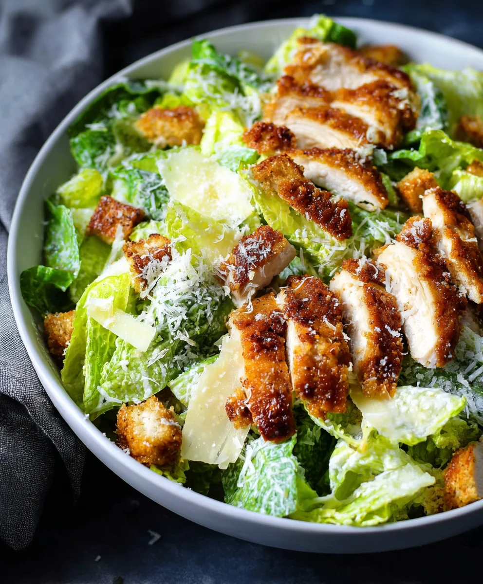 Crispy Chicken Caesar Salad Recipe - Best Ever