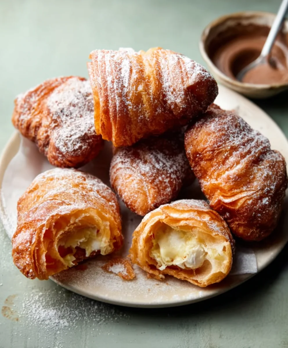 Fried Croissant Beignets - Easy Sweet Treat
