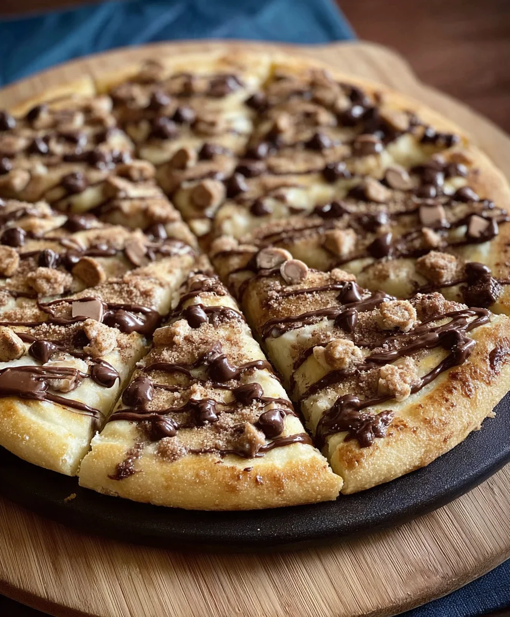 Easy Chocolate Chip Dessert Pizza Recipe