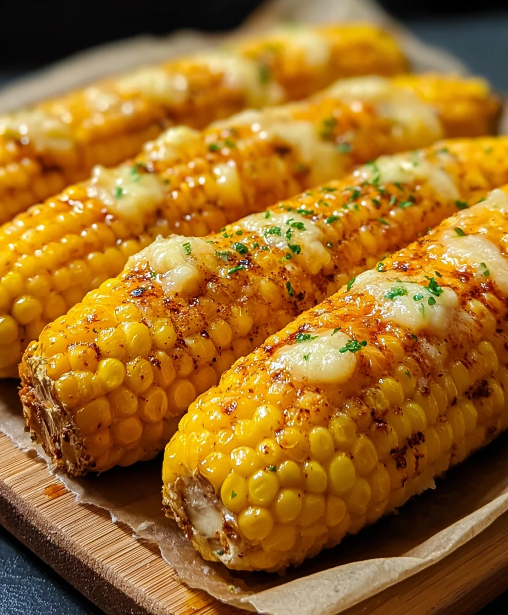 Cheesy Garlic Butter Corn on the Cob Recipe