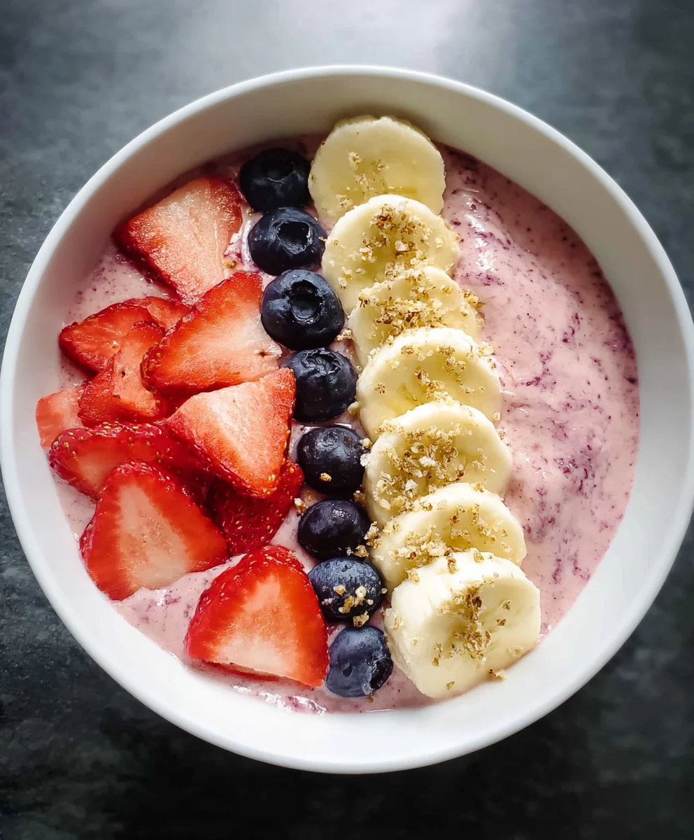 Quick Greek Yogurt Fruit Smoothie Bowl Recipe