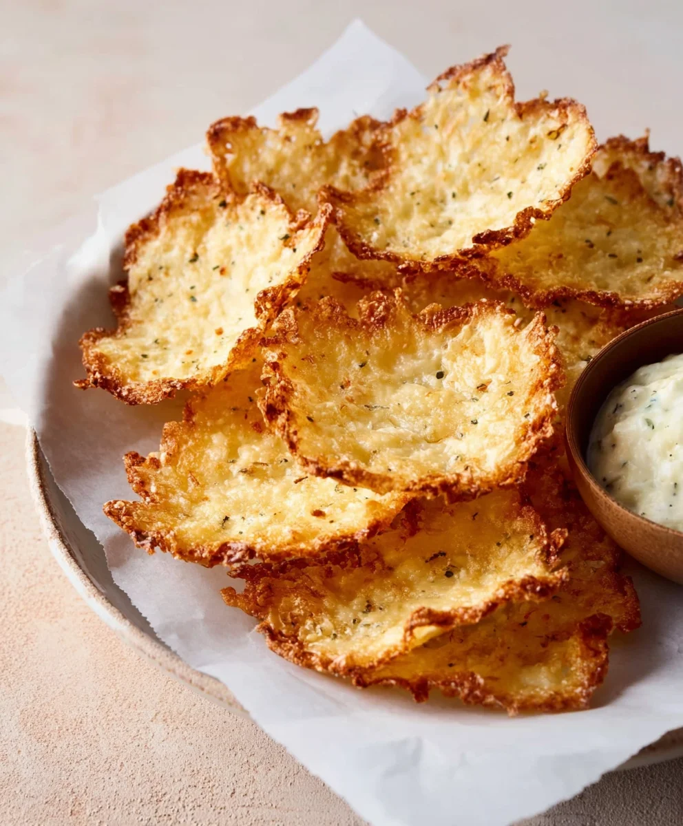 Crispy Cottage Cheese Chips - Easy Healthy Snack